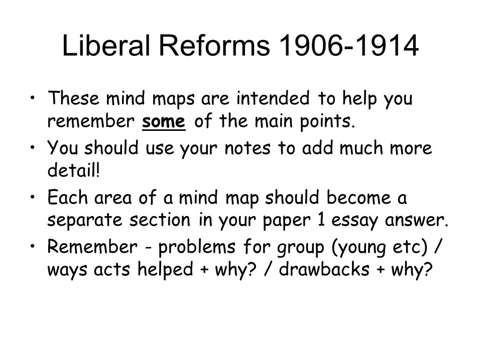 Liberal reforms 1906 essay writer